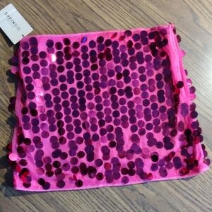 NWT Bright Pink Sequined Mini Skirt